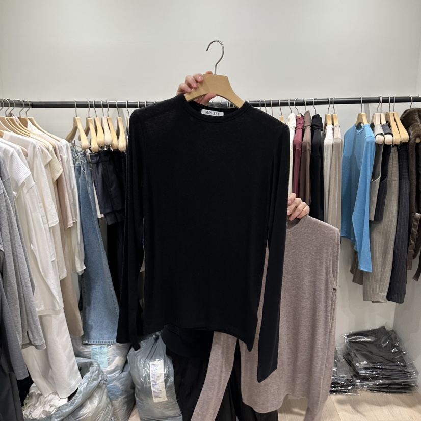 NOTTINGHAM/AVECNOUS/MODEST東大門代購女裝新款休閑長袖T恤NOTTINGHAM/AVECNOUS/MODEST長袖T恤圖色4