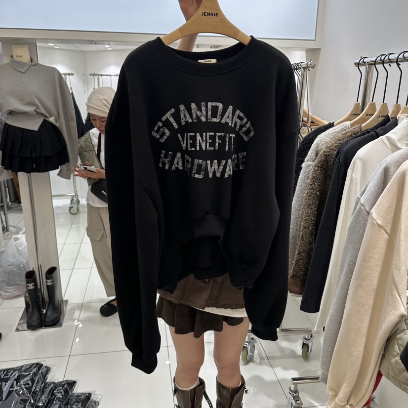 JENNIE/VENEFIT韓國代購女士新款時尚休閑真品人氣熱賣衛衣JENNIE/VENEFIT衛衣圖色4