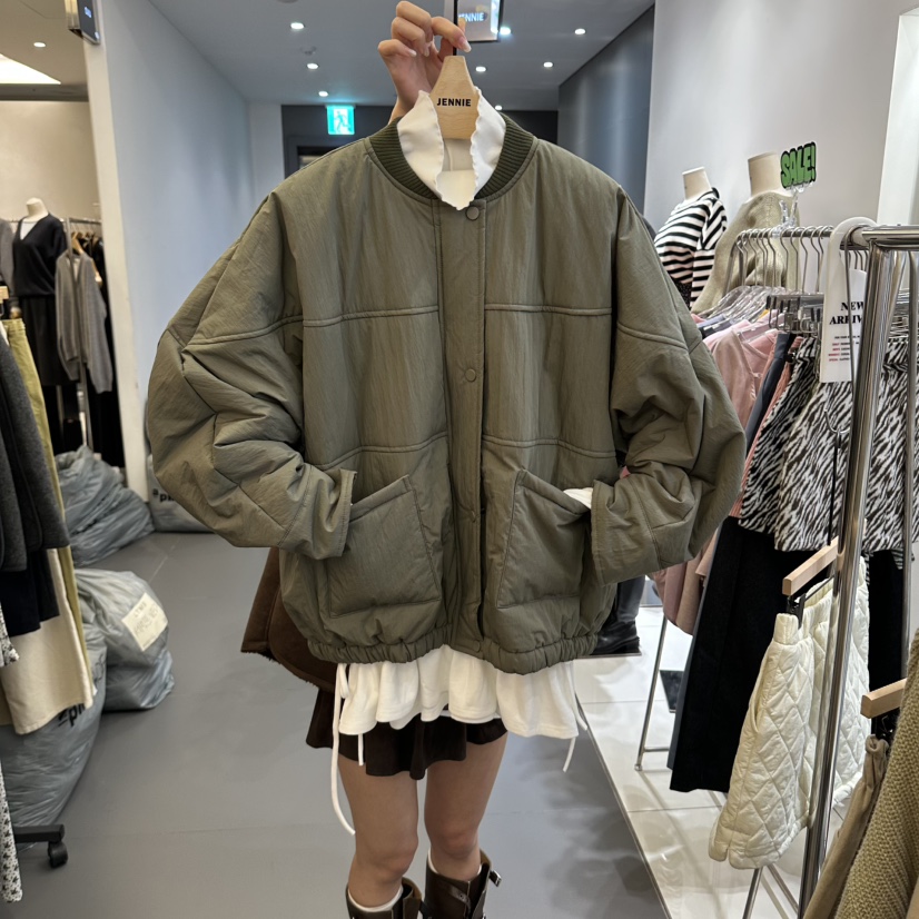 JENNIE/VENEFIT東大門實拍女裝新品休閑時尚熱賣夾克絎縫JENNIE/VENEFIT夾克圖色1