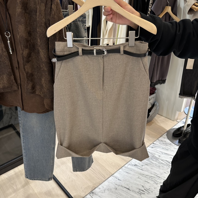 NOTTINGHAM/AVECNOUS/MODEST韓國直郵女裝新品時尚半身裙中短裙不含腰帶NOTTINGHAM/AVECNOUS/MODEST半身裙/中短裙圖色2