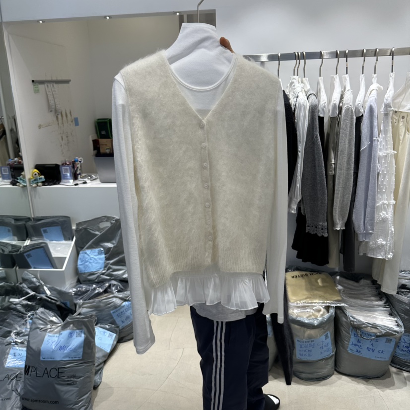 RICH SISTER韓國代購女裝新款時尚推薦真品馬甲不含內搭RICH SISTER馬甲圖色1