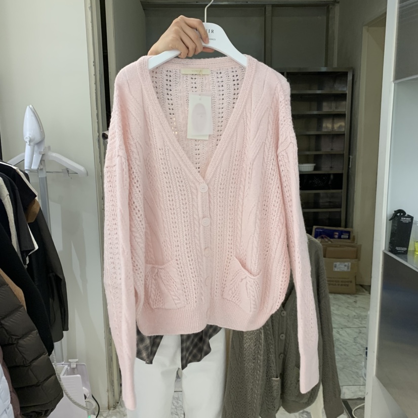 VENIR-A東大門實拍女裝新品真品推薦時尚熱賣休閑人氣開衫VENIR-A開衫圖色1