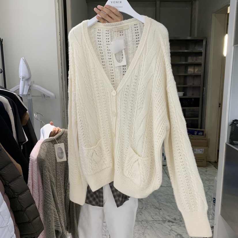 VENIR-A東大門實拍女裝新品真品推薦時尚熱賣休閑人氣開衫VENIR-A開衫圖色3