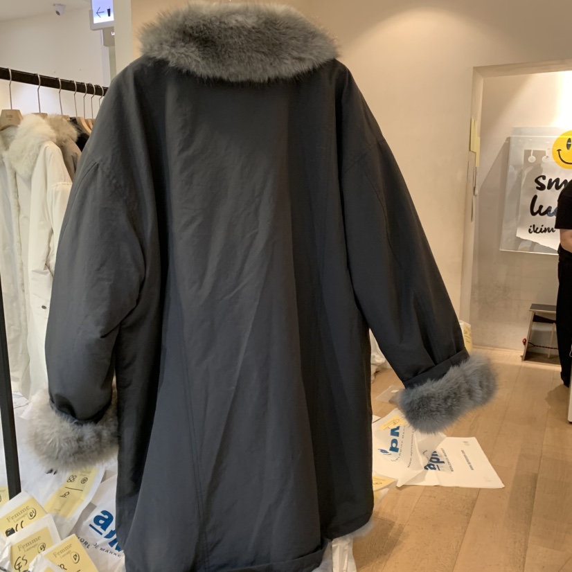 LA MAGIE FEMME東大門代購女裝新品時尚真品中長款大衣Lamagie Femme中長款大衣