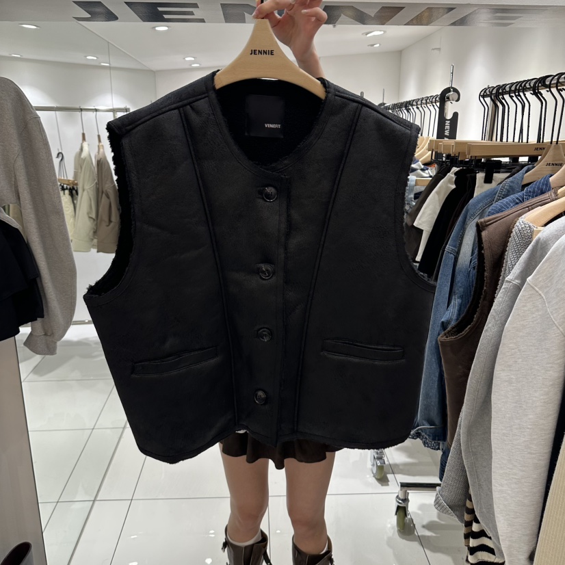 JENNIE/VENEFIT東大門實拍女士新款時尚熱賣真品推薦馬甲JENNIE/VENEFIT馬甲圖色2