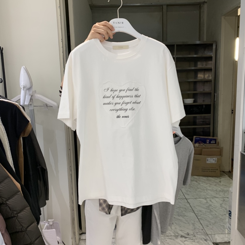 VENIR-A東大門直郵女裝新品推薦熱賣真品休閑人氣時尚T恤VENIR-AT恤圖色1