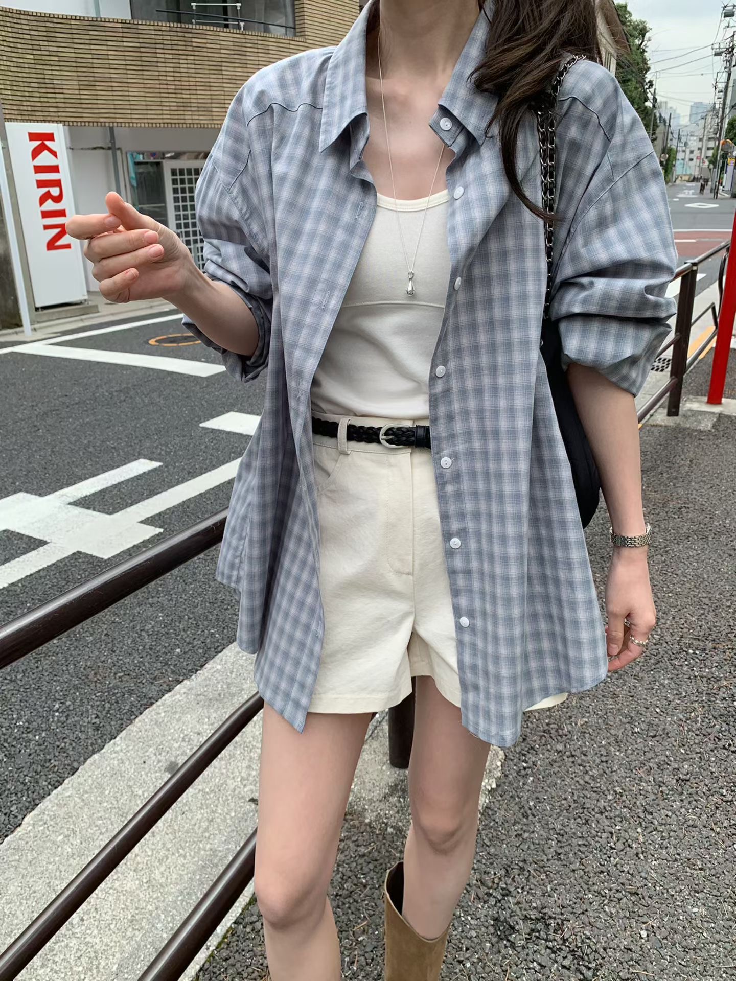 MELLOUNGE-멜라운지-T韓國直郵女裝新品推薦襯衫蕾絲衫不含內搭MELLOUNGE-2件起襯衫/蕾絲衫圖色1