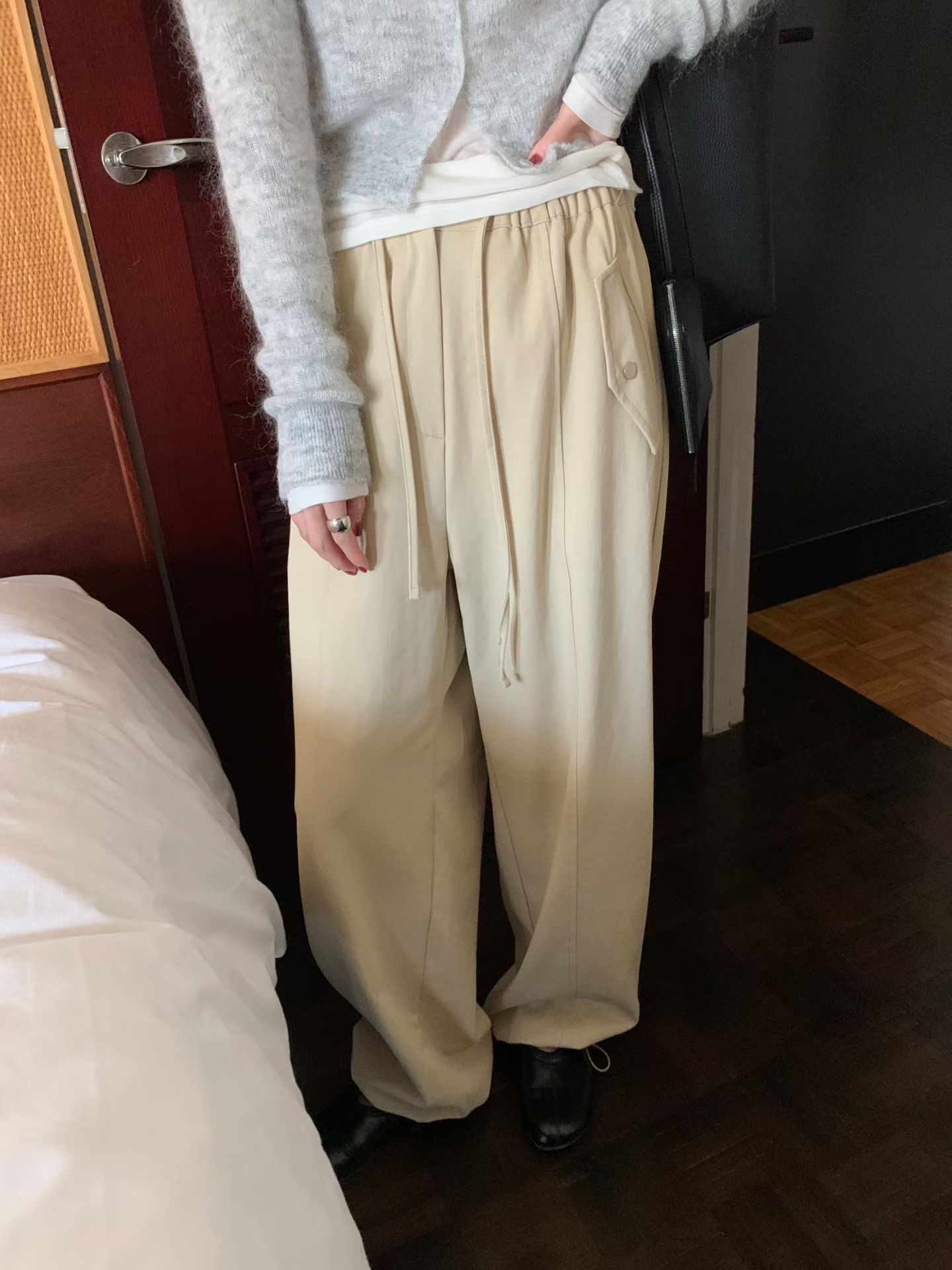 MELLOUNGE-멜라운지-T東大門實拍女士新款推薦職業休閑褲MELLOUNGE-2件起休閑褲圖色1