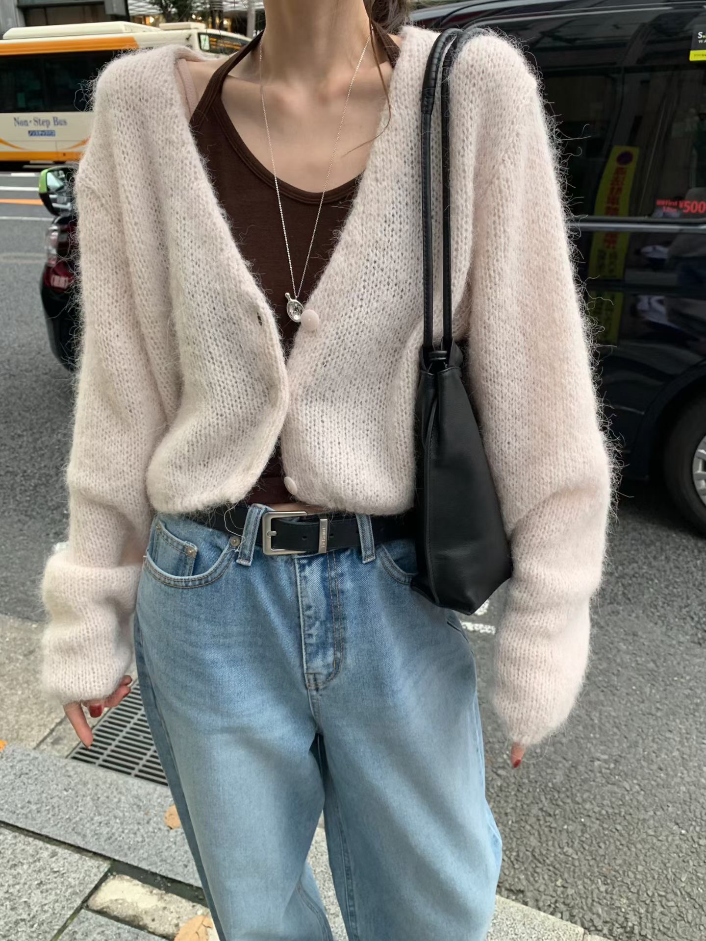 MELLOUNGE-멜라운지-T韓國直郵女士新品時尚針織衫不含內搭羊駝MELLOUNGE-2件起針織衫圖色2