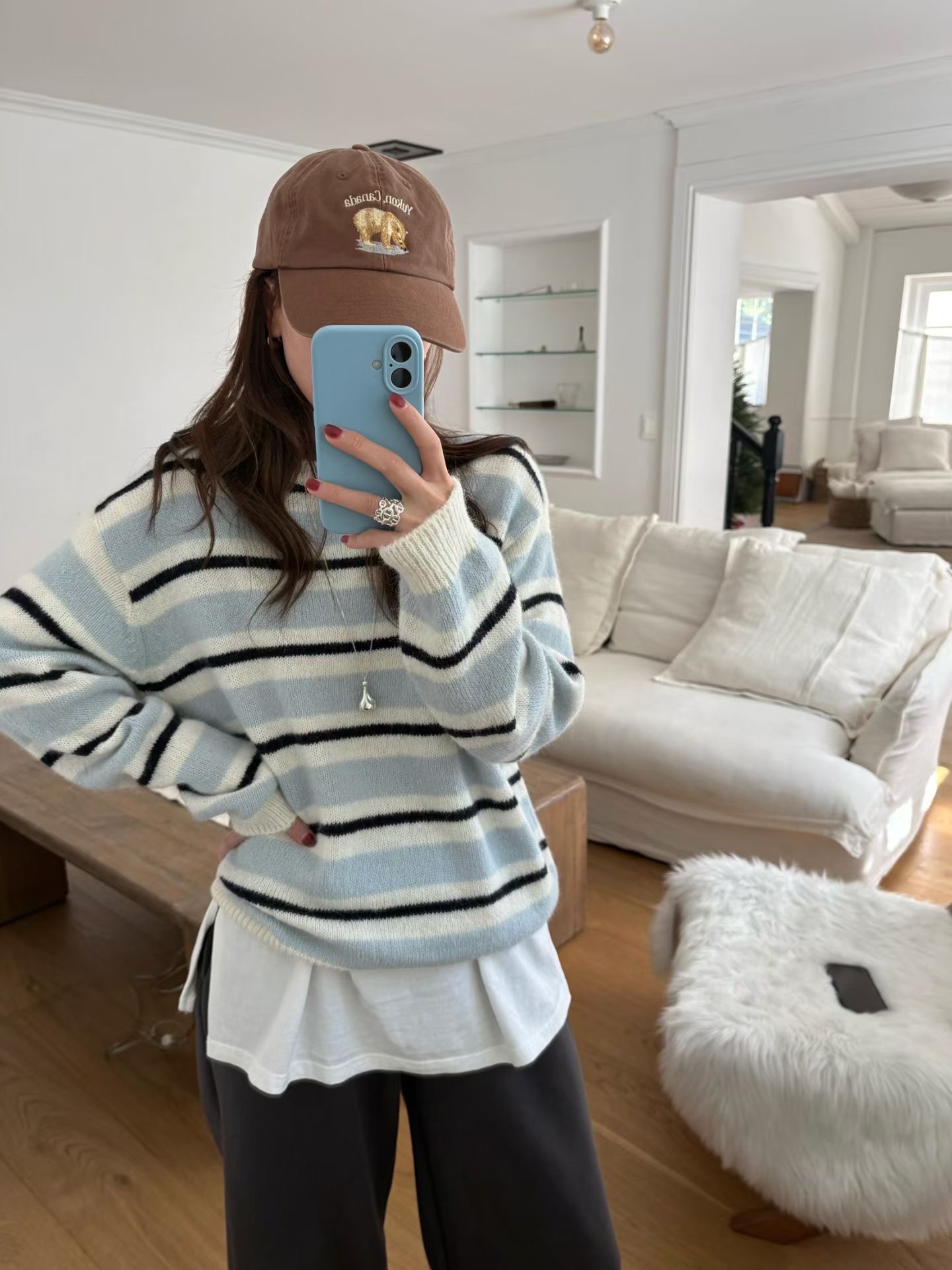 MELLOUNGE-멜라운지-T東大門實拍女士新款時尚針織衫不含內搭MELLOUNGE-2件起針織衫圖色1