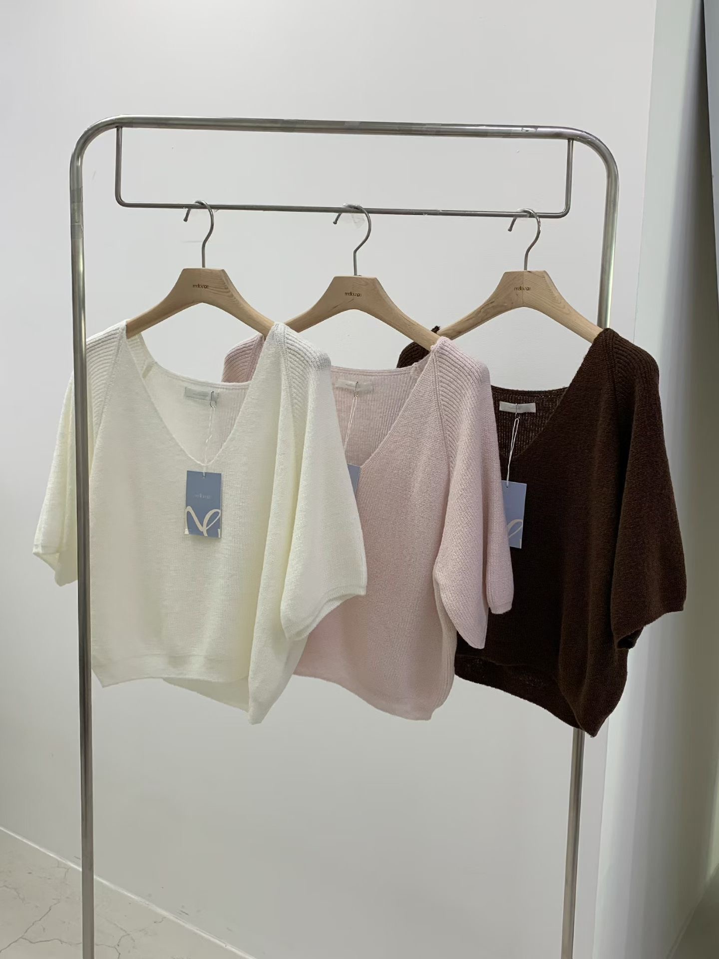 MELLOUNGE-멜라운지-T東大門直郵女士新品職業針織衫不含內搭MELLOUNGE-2件起針織衫