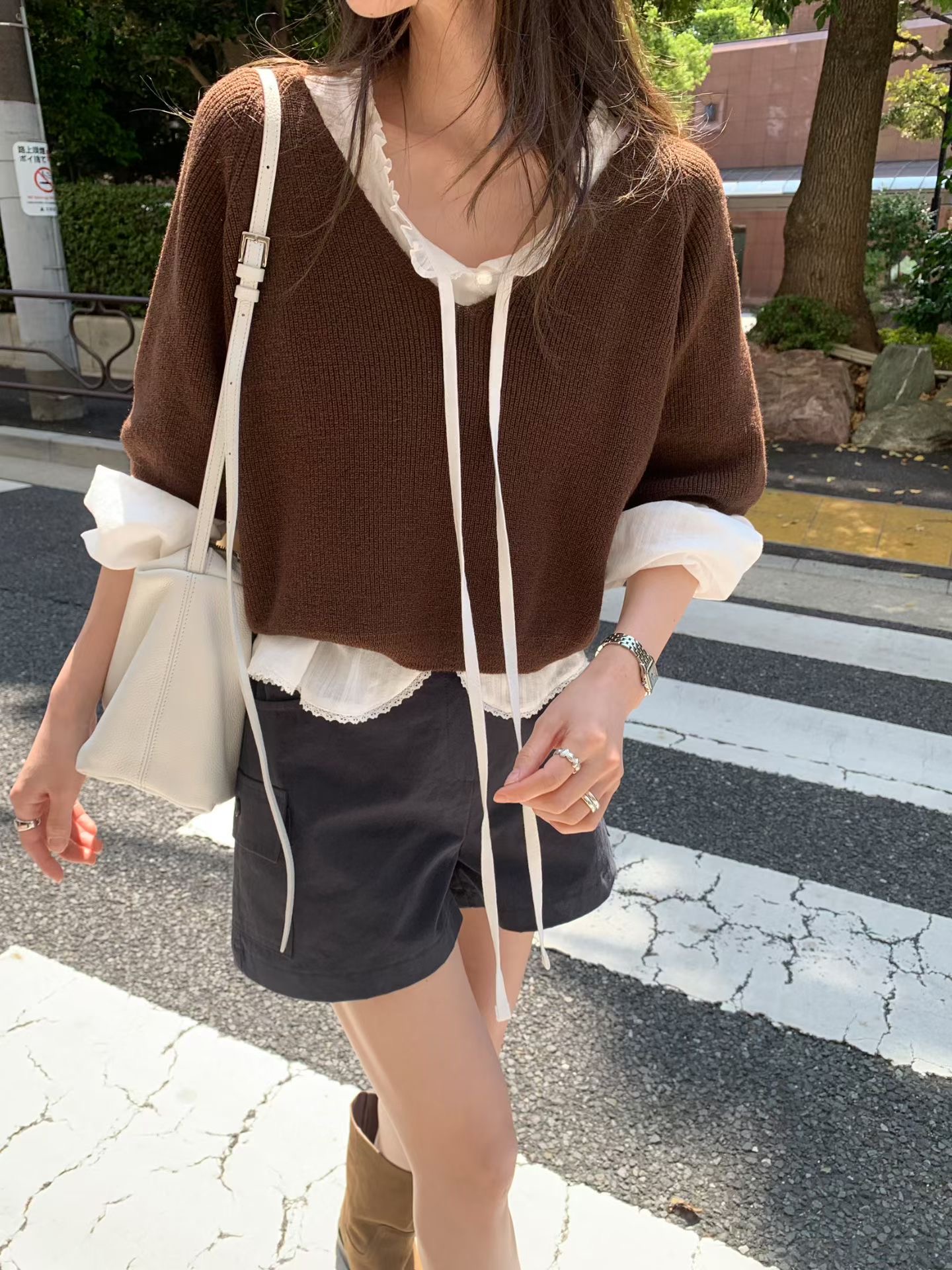MELLOUNGE-멜라운지-T東大門直郵女士新品職業針織衫不含內搭MELLOUNGE-2件起針織衫圖色3
