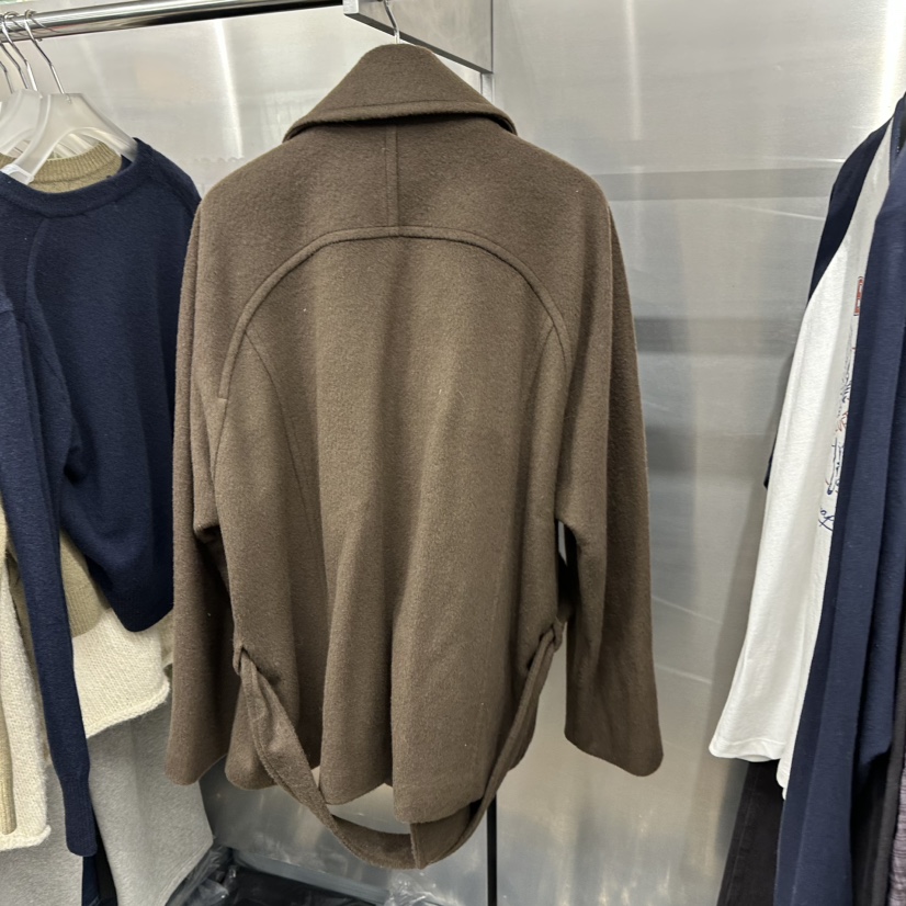 HELVETICA東大門實拍女裝新品休閑職業熱賣推薦短款大衣系帶HELVETICA短款大衣