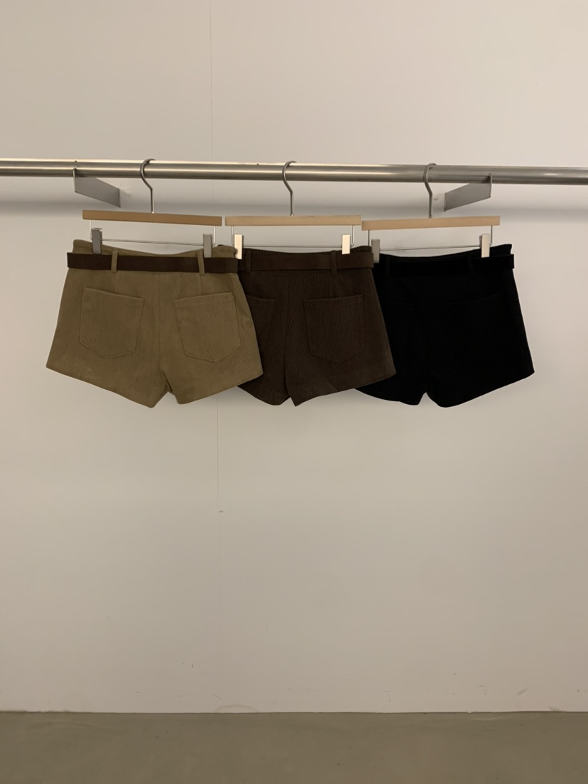 UNDER KEY東大門代購女裝新款休閑推薦時尚熱賣短褲含腰帶UNDER KEY短褲