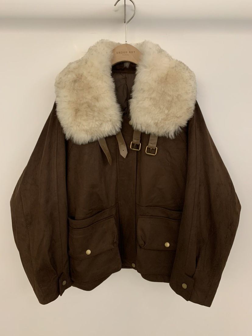 UNDER KEY東大門直郵女裝新款真品推薦短款羽絨服羊皮鵝絨UNDER KEY短款羽絨服圖色3