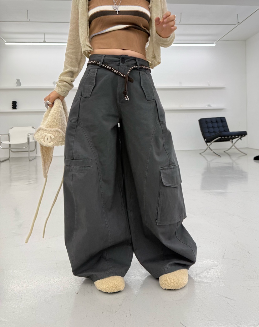 DENVER韓國直郵女士新款真品時尚休閑職業休閑褲不含腰帶DENVER休閑褲
