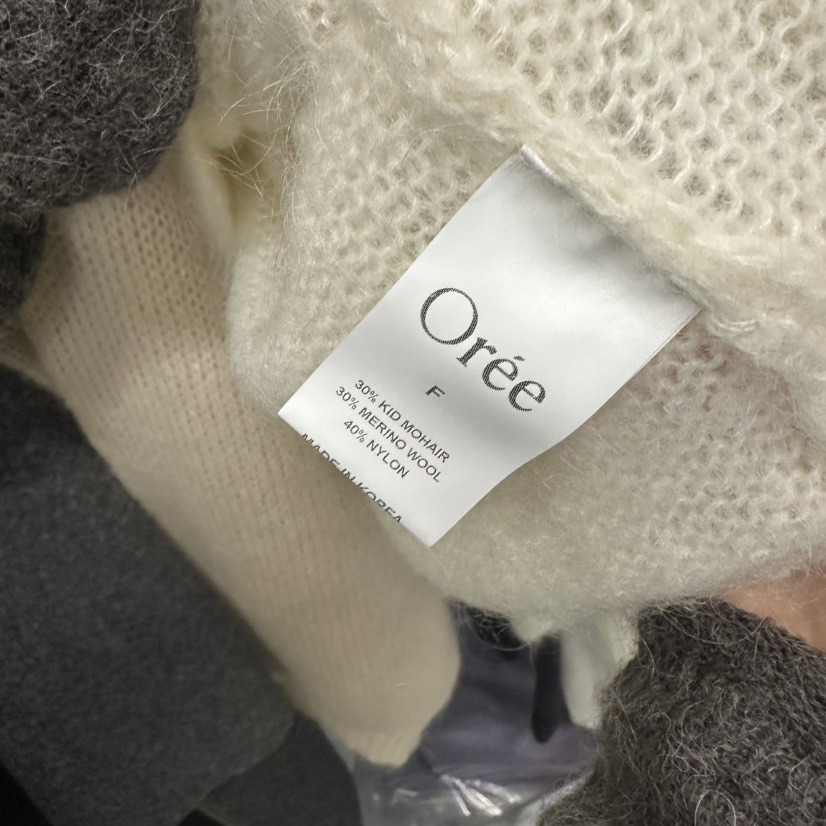 OREE韓國代購女裝新款熱賣推薦休閑時尚人氣針織衫不對稱Oree針織衫
