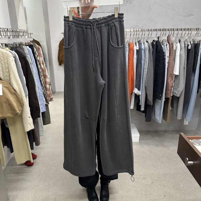 WEARABLE-L東大門實拍女士新品休閑時尚熱賣休閑褲加絨染色WEARABLE休閑褲圖色1