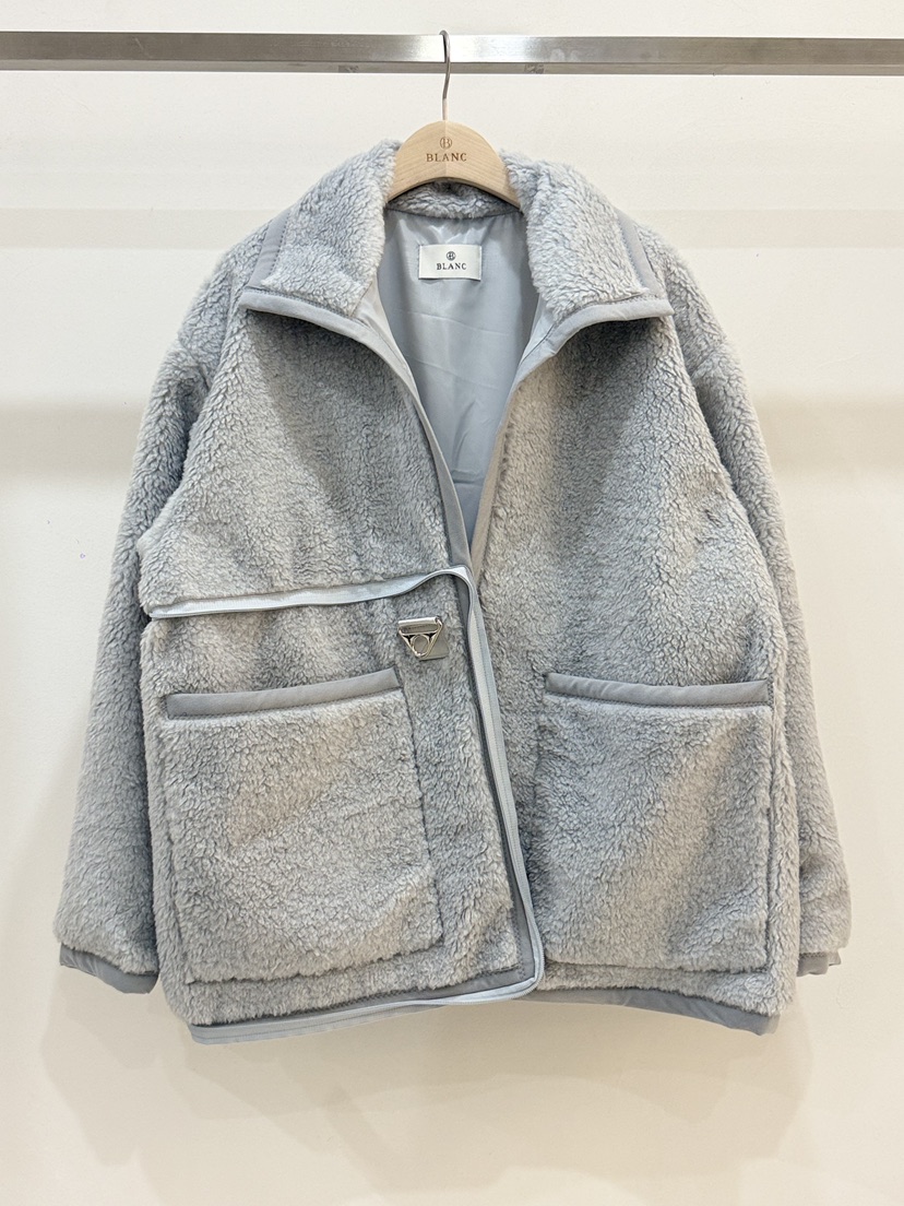 BLANC-A東大門代購女士新品真品時尚熱賣休閑人氣短款大衣BLANC-A短款大衣圖色4