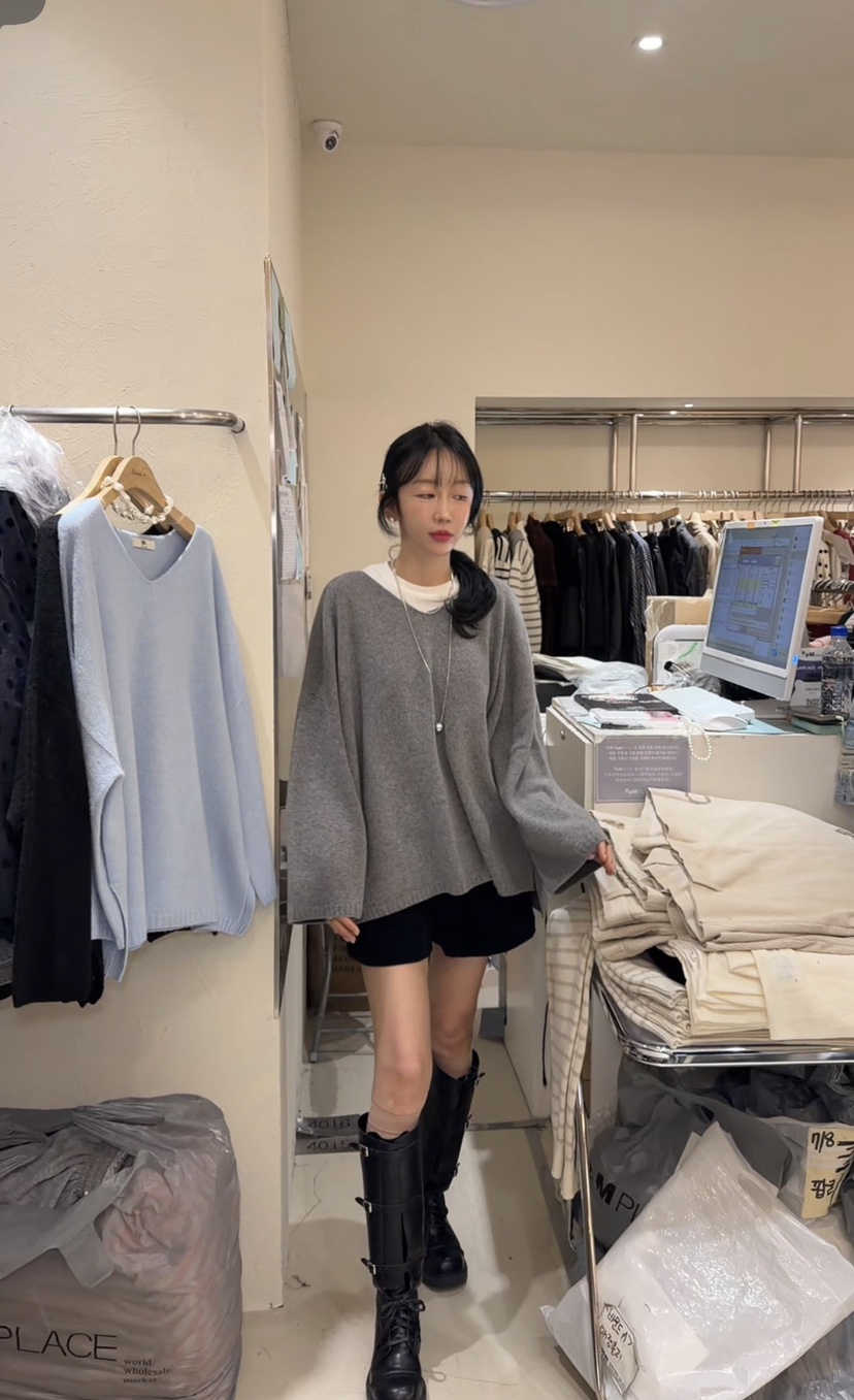 BOUND.A韓國代購女裝新品休閑推薦熱賣時尚真品人氣針織衫BOUND.A針織衫