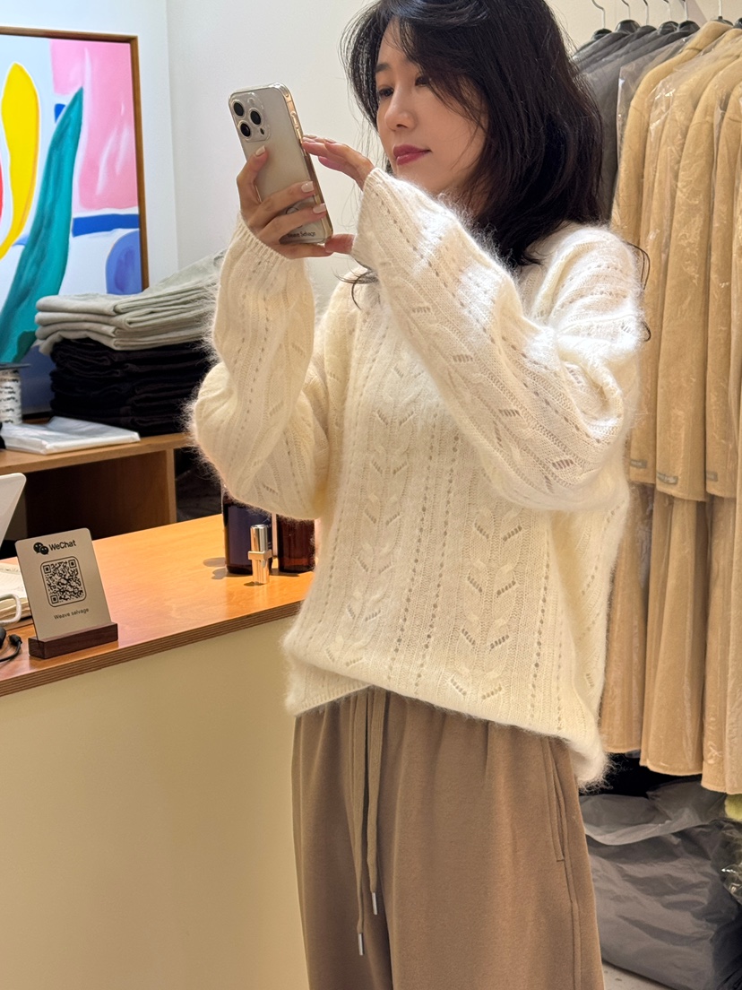 WEAUE SELVAGE東大門實拍女裝新款熱賣真品推薦休閑針織衫Weave Selvage針織衫