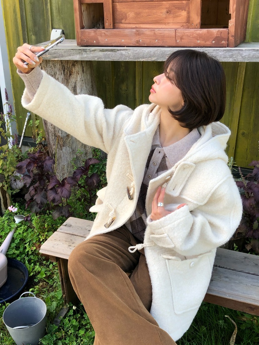 ERUME東大門實拍女裝新品推薦人氣時尚熱賣休閑真品短款大衣ERUME短款大衣