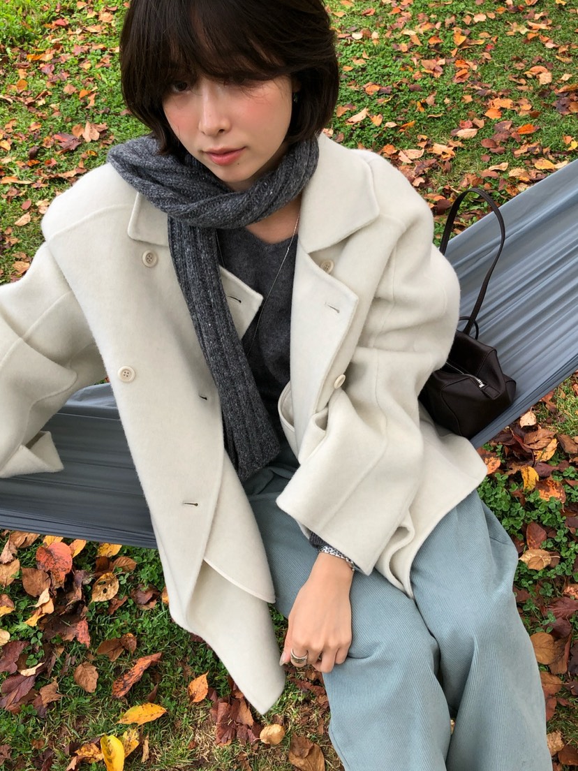 ERUME東大門直郵女裝新款人氣熱賣時尚真品短款大衣手工制品ERUME短款大衣