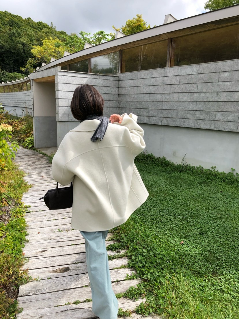 ERUME東大門直郵女裝新款人氣熱賣時尚真品短款大衣手工制品ERUME短款大衣