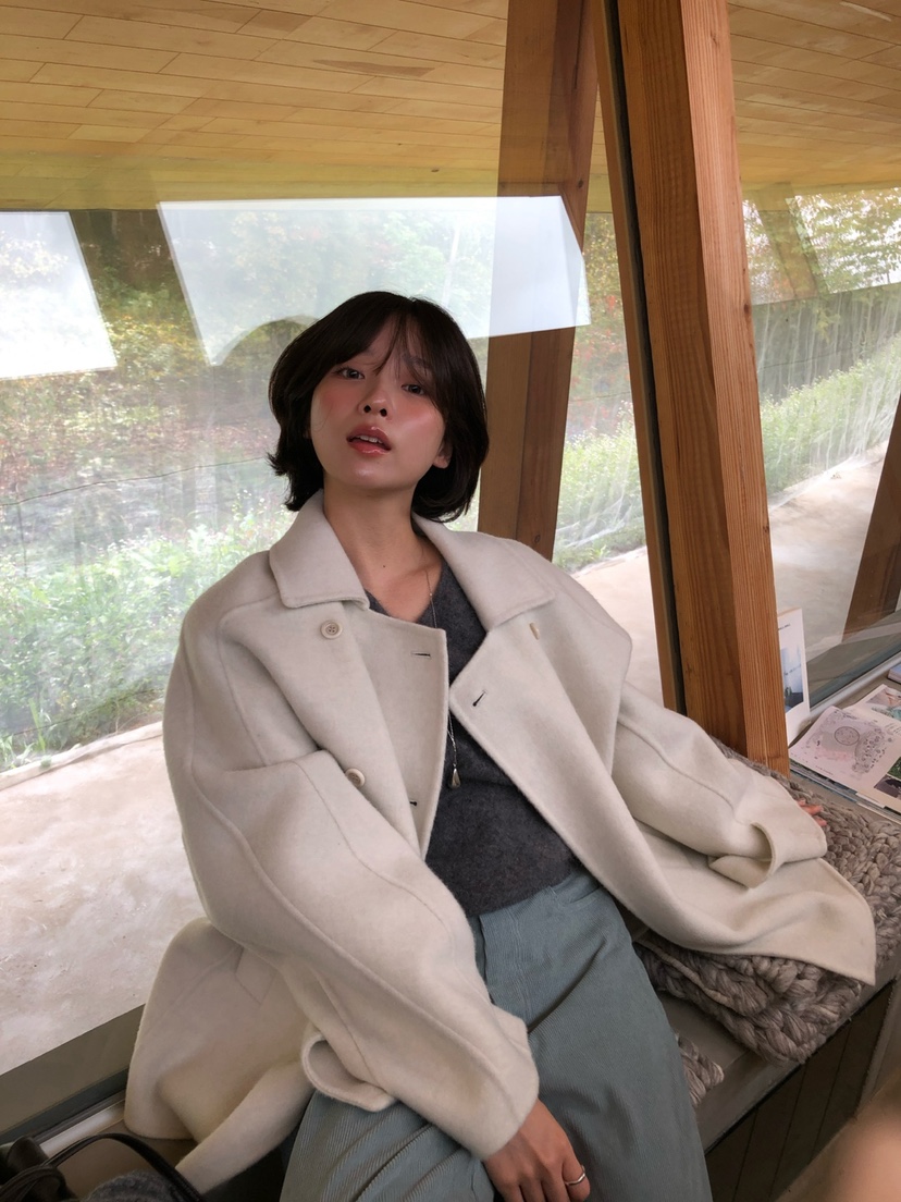 ERUME東大門直郵女裝新款人氣熱賣時尚真品短款大衣手工制品ERUME短款大衣