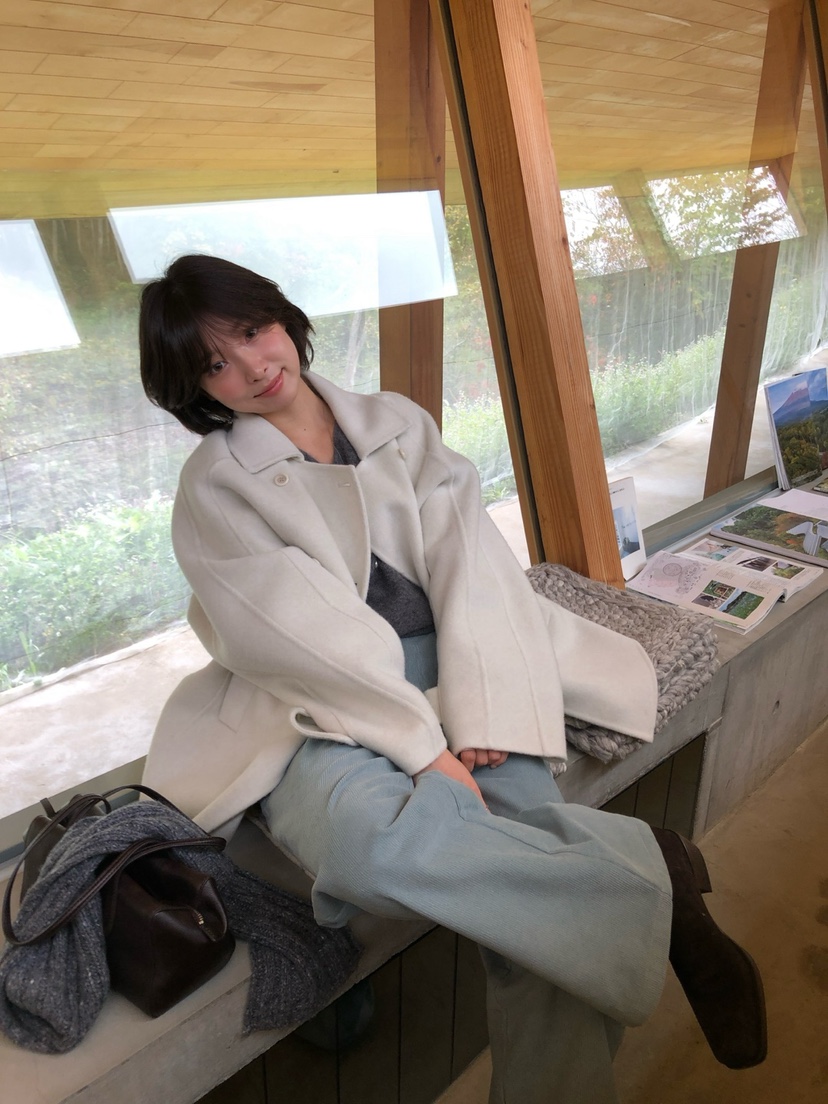 ERUME東大門直郵女裝新款人氣熱賣時尚真品短款大衣手工制品ERUME短款大衣