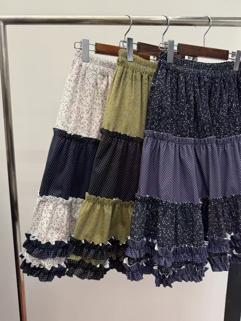 HEYJUDE東大門實拍女裝新款真品人氣時尚半身裙中短裙褶邊HEYJUDE半身裙/中短裙