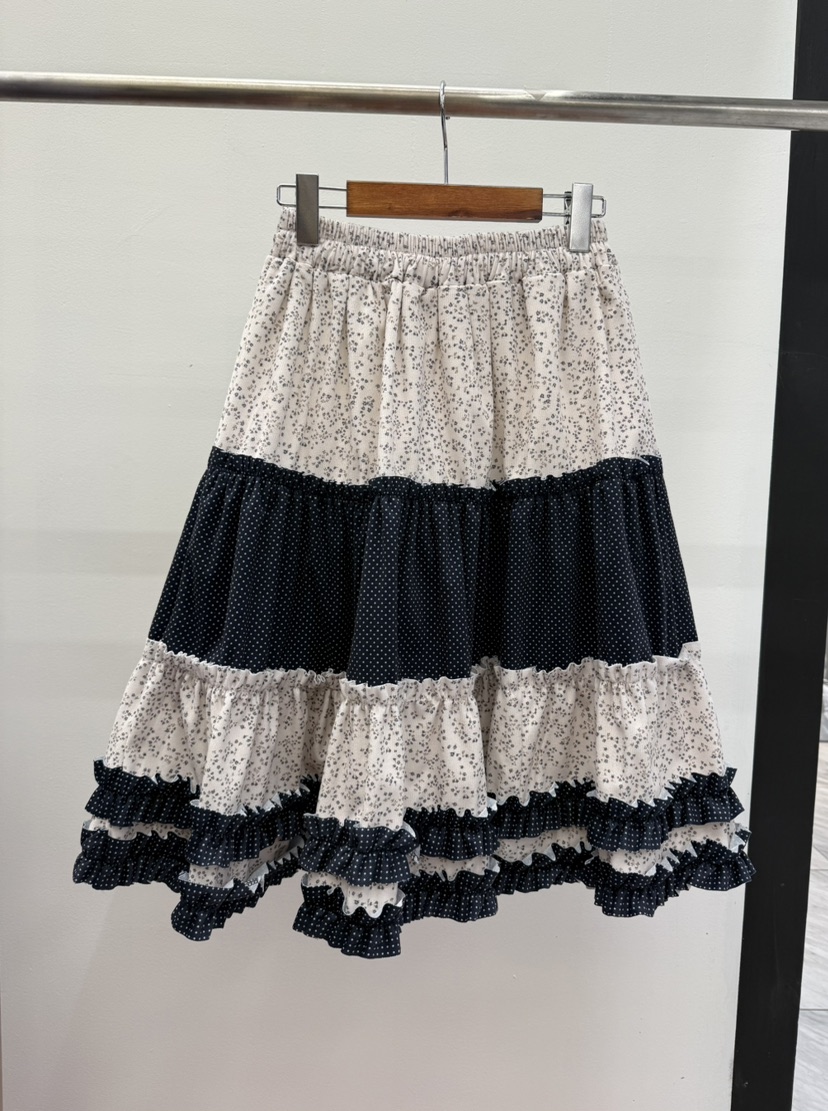 HEYJUDE東大門實拍女裝新款真品人氣時尚半身裙中短裙褶邊HEYJUDE半身裙/中短裙