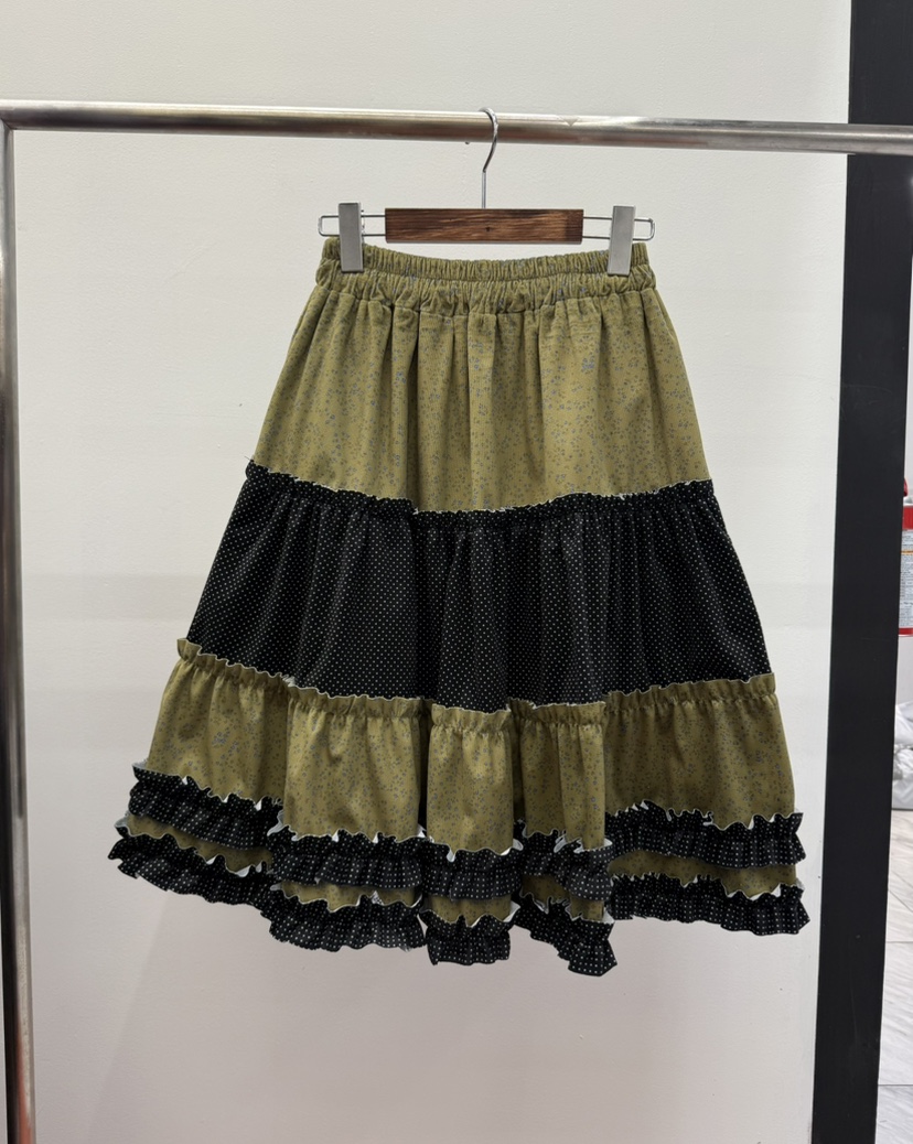 HEYJUDE東大門實拍女裝新款真品人氣時尚半身裙中短裙褶邊HEYJUDE半身裙/中短裙圖色2