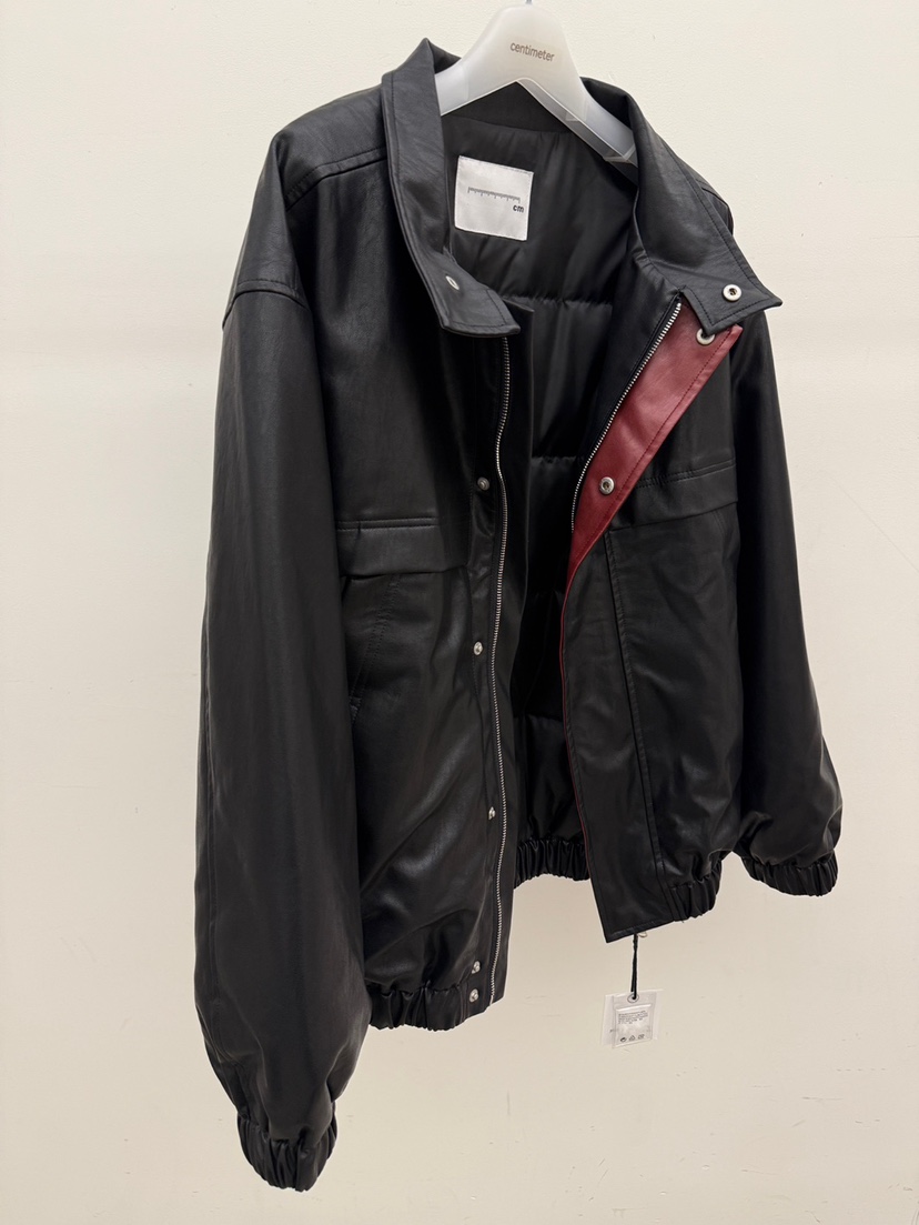 CM東大門代購女士新品熱賣休閑人氣真品推薦皮衣羽絨服皮革CM_centimeter皮衣圖色1