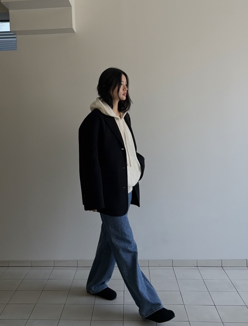 AMY GRACE-A韓國代購女士新品推薦時尚人氣真品短款大衣AMY GRACE短款大衣
