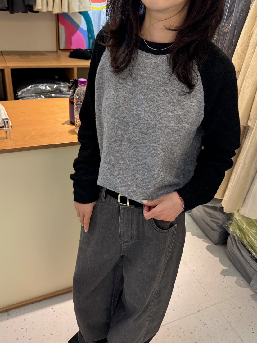 WEAUE SELVAGE東大門實拍女士新品熱賣休閑真品針織衫插肩Weave Selvage針織衫