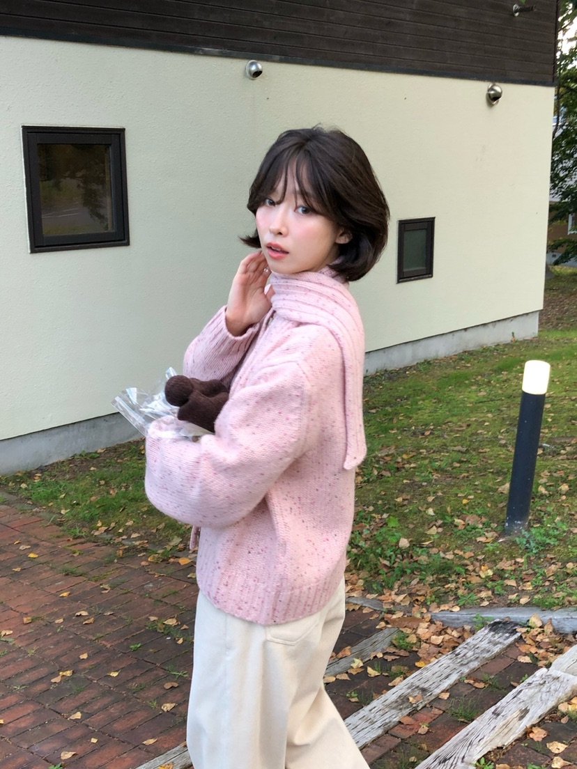 ERUME東大門代購女士新品熱賣休閑人氣推薦時尚毛衣含圍巾ERUME毛衣