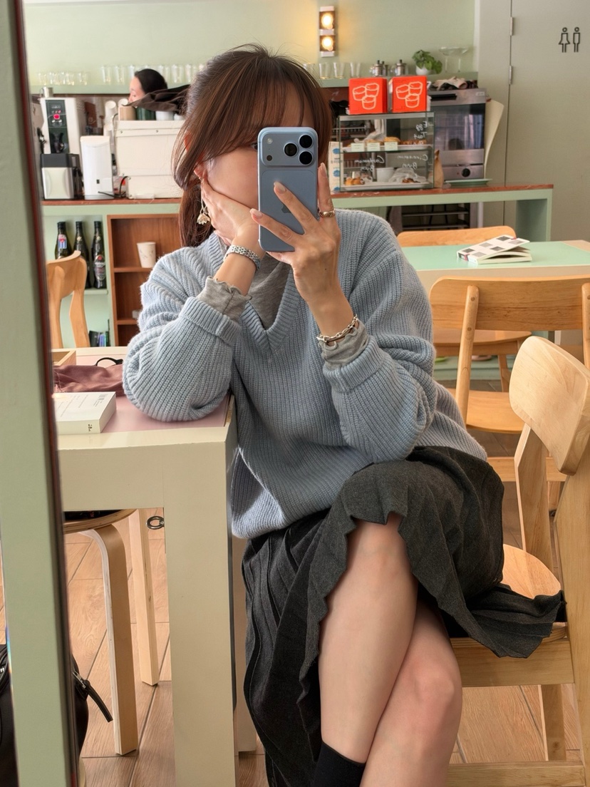 ERUME韓國代購女裝新品推薦人氣真品時尚休閑熱賣針織衫ERUME針織衫