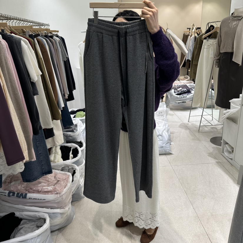 GRACIA東大門代購女士新品熱賣人氣時尚真品休閑推薦休閑褲GRACIA休閑褲圖色2深灰色