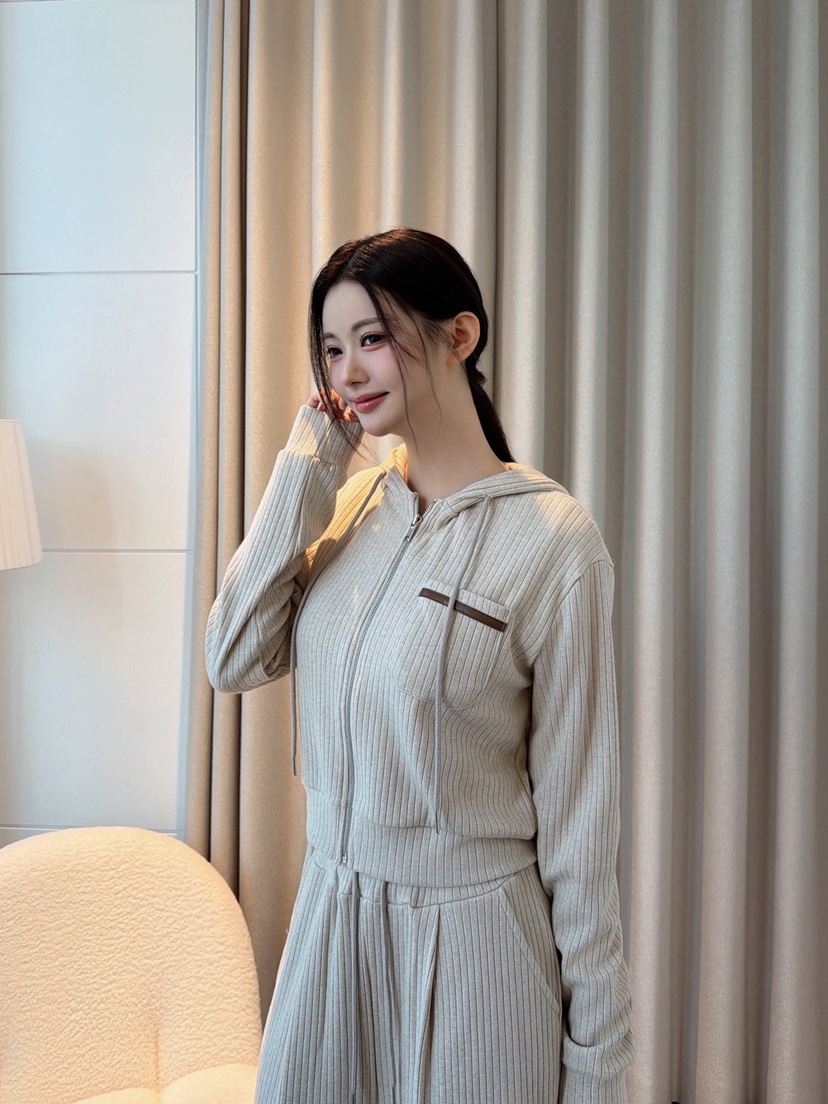 CLOTH東大門實拍女裝新款休閑時尚推薦人氣熱賣套裝皮革連帽CLOTH套裝