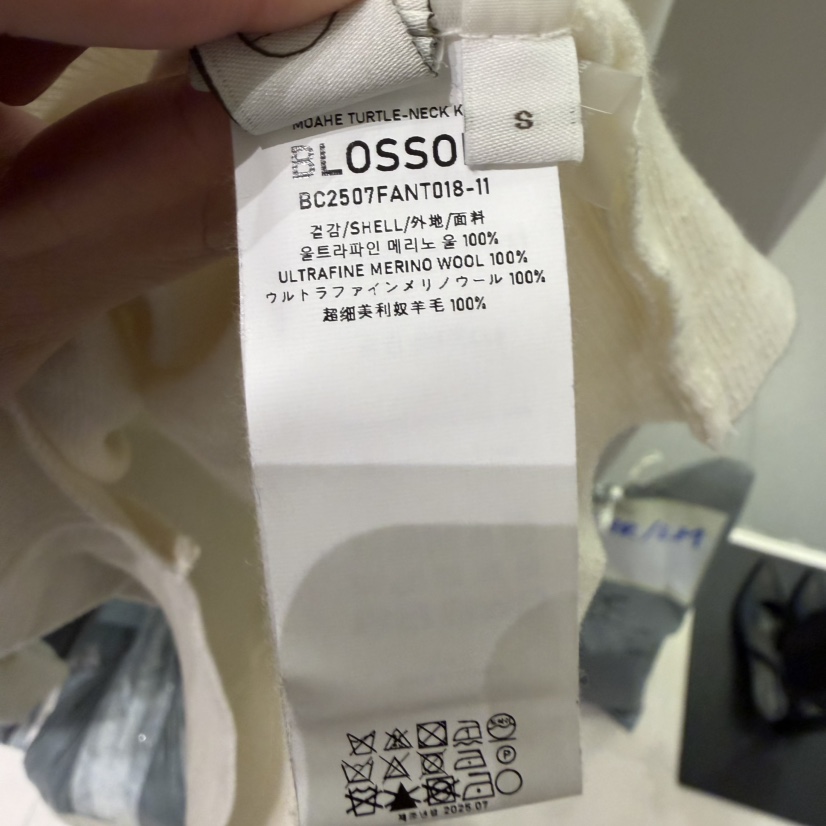 BLOSSOM韓國直郵女士新品推薦時尚熱賣休閑真品針織衫高領BLOSSOM針織衫