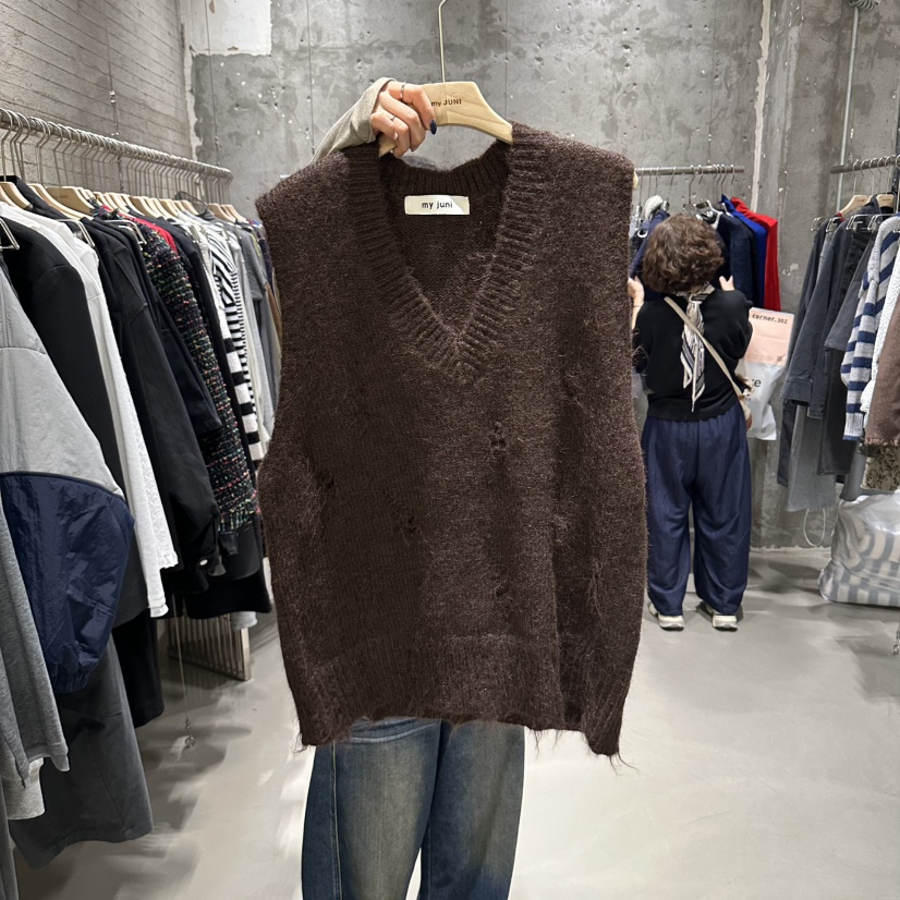 JUNI韓國代購女士新品推薦真品時尚休閑熱賣人氣吊帶背心my juni吊帶/背心圖色3