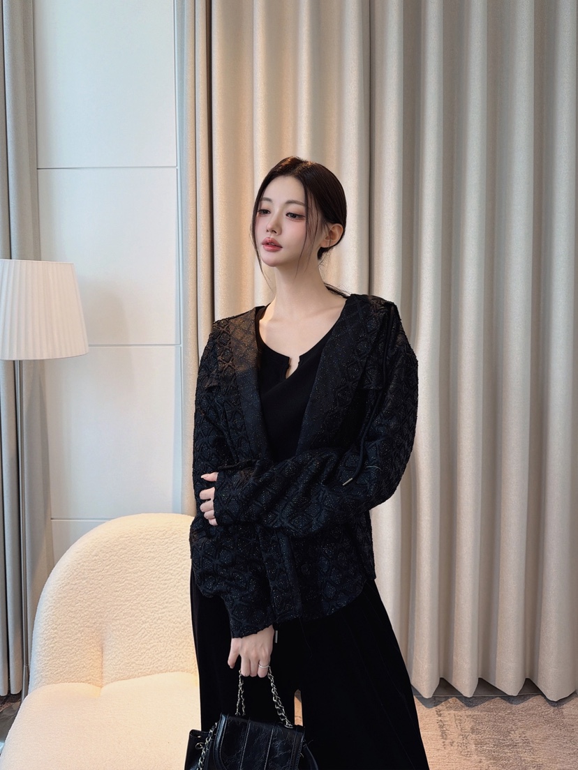 CLOTH東大門代購女士新款人氣時尚真品休閑熱賣夾克珍珠提花CLOTH夾克