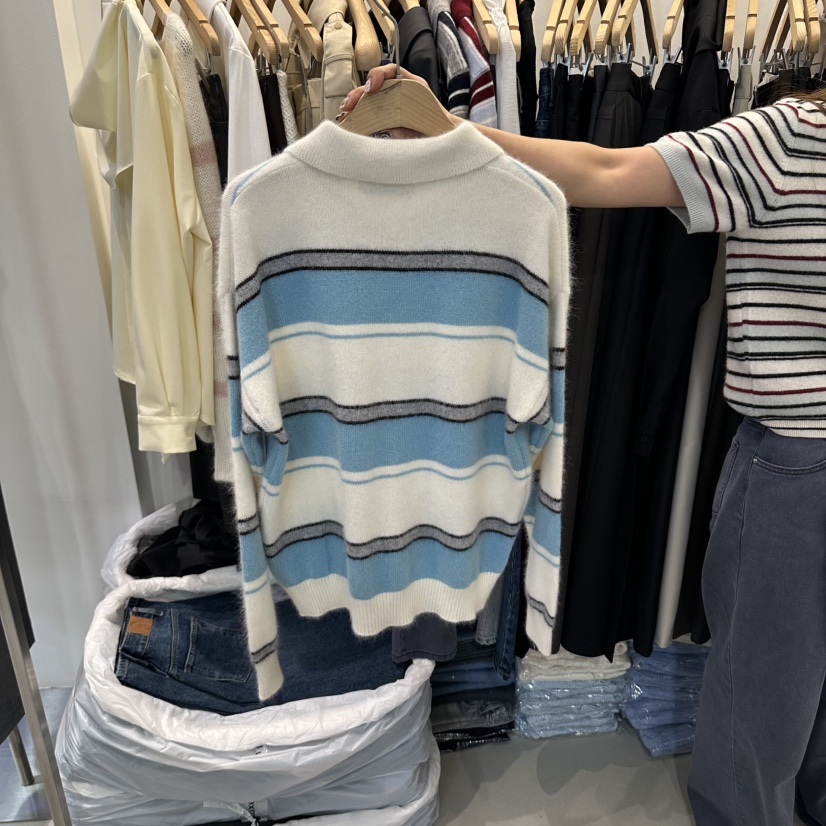 HABLE東大門代購女裝新款時尚熱賣休閑推薦人氣真品毛衣蓬松HABLE毛衣