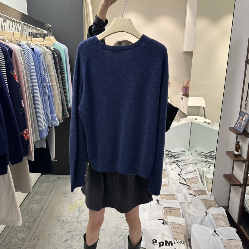 SALT BREAD東大門實拍女裝新款推薦人氣休閑熱賣時尚毛衣SALT BREAD毛衣