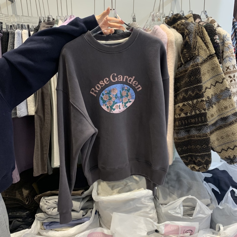 RIVEROOM東大門實拍女士新品人氣真品時尚熱賣休閑推薦衛衣RIVEROOM衛衣圖色3