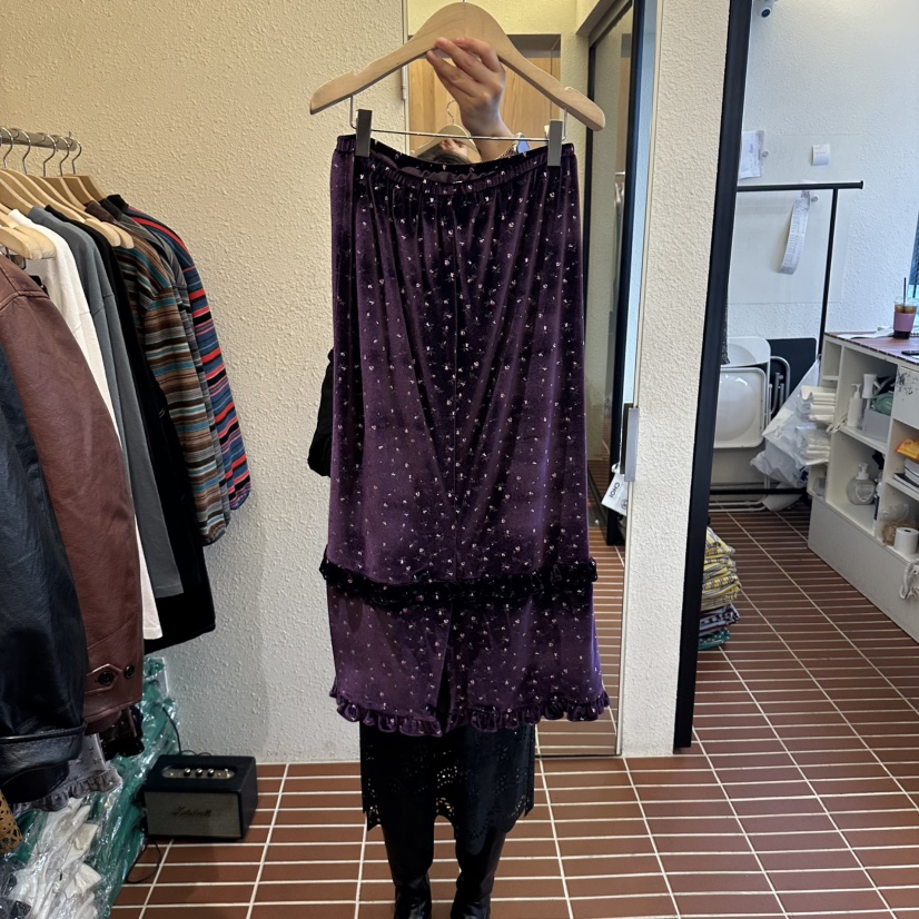 CHOI-L東大門代購女裝新品推薦時尚人氣真品長裙天鵝絨雙層CHOI長裙