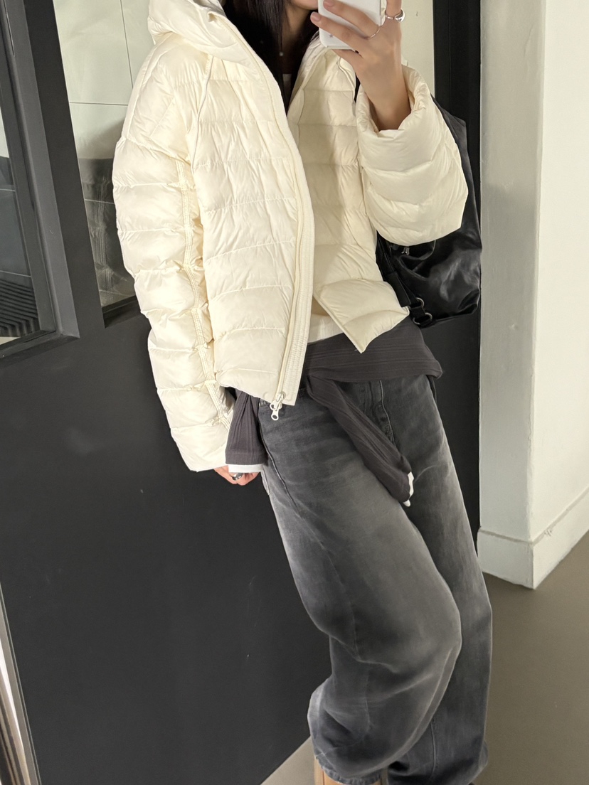 Verbena東大門直郵女士新品人氣推薦熱賣真品短款羽絨服絎縫Verbena短款羽絨服