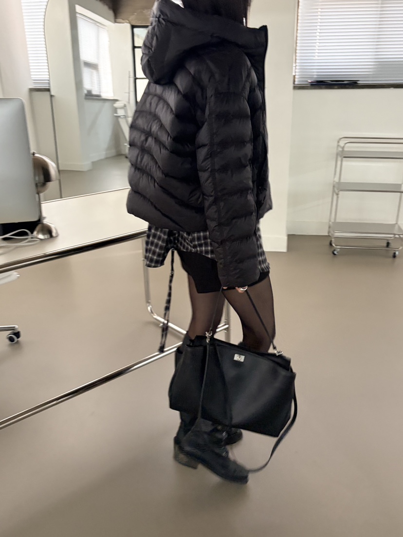 Verbena東大門直郵女士新品人氣推薦熱賣真品短款羽絨服絎縫Verbena短款羽絨服