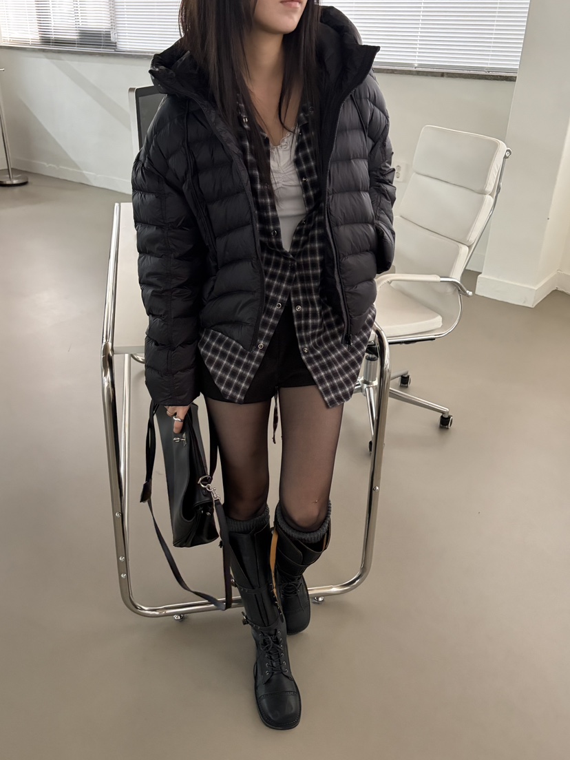 Verbena東大門直郵女士新品人氣推薦熱賣真品短款羽絨服絎縫Verbena短款羽絨服圖色3